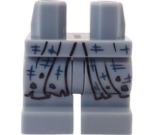 LEGO Sandblå Minifigur Medium Ben med Moaning Myrtle Robes (37364)