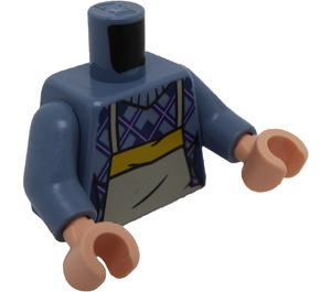 LEGO Sand Blue Monica Geller Minifig Torso (973 / 76382)