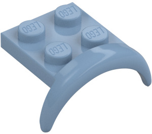 LEGO Sand Blue Mudguard Plate 2 x 2 with Wheel Arch (49097)