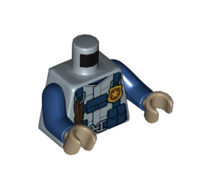 LEGO Sandblau Officer im Jumpsuit Minifig Torso (973 / 76382)