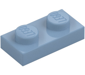 LEGO Zandblauw Plaat 1 x 2 (3023 / 28653)