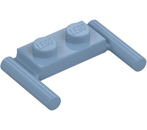 LEGO Sand Blue Plate 1 x 2 with Handles (Low Handles) (3839)