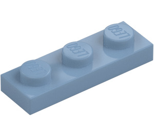 LEGO Zandblauw Plaat 1 x 3 (3623)