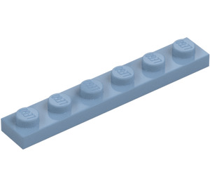 LEGO Sandblau Platte 1 x 6 (3666)