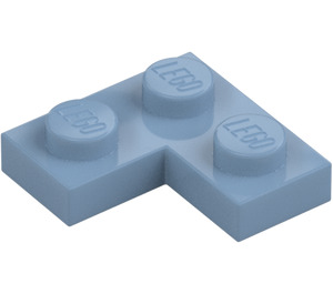 LEGO Sand blå Plate 2 x 2 Hjørne (2420)