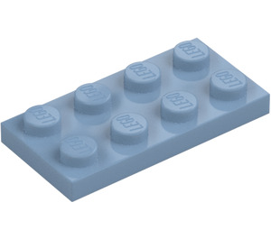 LEGO Pískově modrá Deska 2 x 4 (3020)