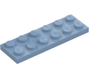 LEGO Sandblau Platte 2 x 6 (3795)