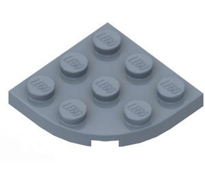 LEGO Bleu Sable assiette 3 x 3 Rond Pièce de monnaie (30357)