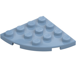 LEGO Zandblauw Plaat 4 x 4 Rond Hoek (30565)