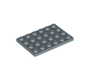 LEGO Sand Blue Plate 4 x 6 (3032)