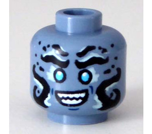 LEGO Sand Blue Prince Benthomaar Head (Recessed Solid Stud) (3626 / 78084)