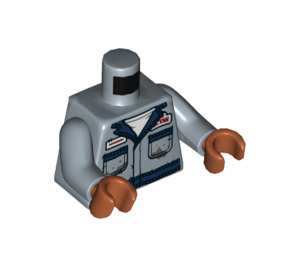 LEGO Zandblauw Scott Francis Minifiguur Torso (973 / 76382)