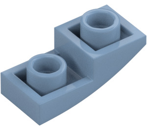 LEGO Sand Blue Slope 1 x 2 Curved Inverted (24201)