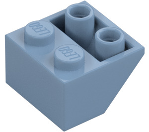 LEGO Zandblauw Helling 2 x 2 (45°) Omgekeerd met platte afstandsring eronder (3660)