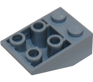 LEGO Sand Blue Slope 2 x 3 (25°) Inverted without Connections between Studs (3747)