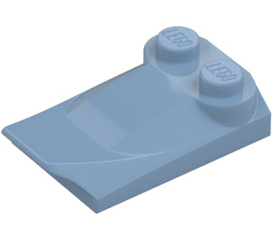 LEGO Blu sabbiato Pendenza 2 x 3 x 0.7 Curvo con Ala (47456 / 55015)