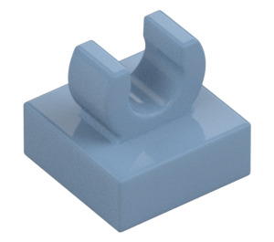 LEGO Sand Blue Tile 1 x 1 with Clip (Raised "C") (15712 / 44842)