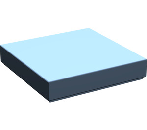 LEGO Sand Blue Tile 2 x 2 (Undetermined Groove - To be deleted)