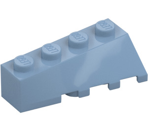 LEGO Bleu Sable Pièce de monnaie 2 x 4 Sloped La gauche (43721)