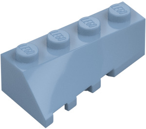 LEGO Bleu Sable Pièce de monnaie 2 x 4 Sloped Droite (43720)