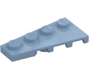 LEGO Piaskowy Niebieski Klin Talerz 2 x 4 Skrzydło Lewy (41770)