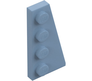 LEGO Sand Blue Wedge Plate 2 x 4 Wing Right (41769)