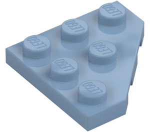 LEGO Zandblauw Wig Plaat 3 x 3 Hoek (2450)