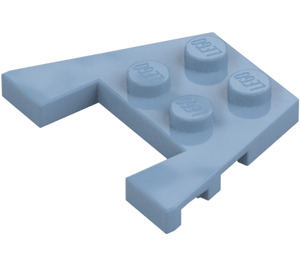 LEGO Sand Blue Wedge Plate 3 x 4 with Stud Notches (28842 / 48183)