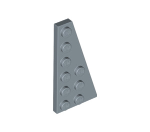 LEGO Sand Blue Wedge Plate 3 x 6 Wing Right (54383)