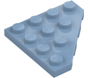 LEGO Sand Blue Wedge Plate 4 x 4 Corner (30503)