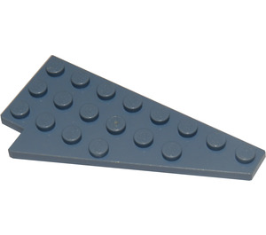 LEGO Sand Blue Wedge Plate 4 x 8 Wing Right with Underside Stud Notch (3934 / 45175)