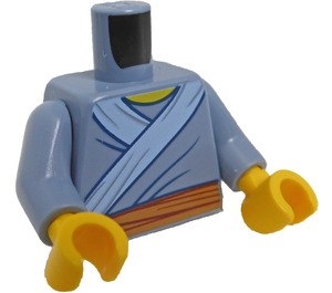 LEGO Pískově modrá Žena v Sand Modrá Wrap Minifigurka Trup (973 / 76382)