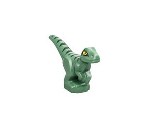 LEGO Vert sable De bébé Raptor avec Green Rayures (37829 / 65438)
