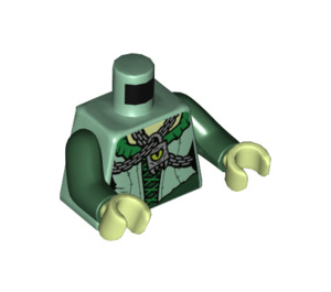 LEGO Zandgroen Banshee Singer Minifig Torso (973 / 76382)
