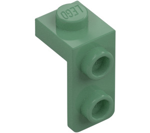 LEGO Verde sabbiato Staffa 1 x 1 con 1 x 2 Piastra Giù (79389)