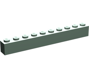 LEGO Zandgroen Steen 1 x 10 (6111)