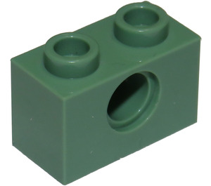 LEGO Vert sable Brique 1 x 2 avec Trou (3700)