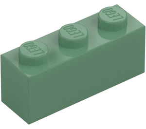 LEGO Pískově zelená Kostka 1 x 3 (3622 / 45505)