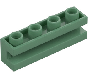 LEGO Zandgroen Steen 1 x 4 met groef (2653)