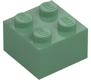 LEGO Sand Green Brick 2 x 2 (3003 / 6223)