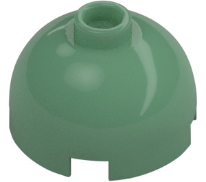 LEGO Sand Green Brick 2 x 2 Round with Dome Top (Hollow Stud, Axle Holder) (3262 / 30367)