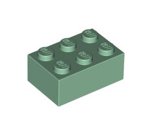 LEGO Sand Green Brick 2 x 3 (3002)
