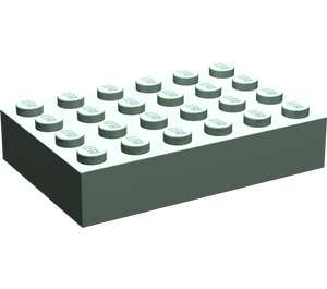 LEGO Sand Green Brick 4 x 6 (2356 / 44042)