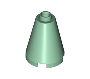 LEGO Sandgrøn Cone 2 x 2 x 2 (Åben Knops) (3942 / 14918)