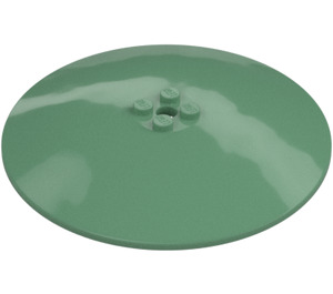 LEGO Zandgroen Dish 10 x 10 (Massieve noppen) (35326 / 51373)