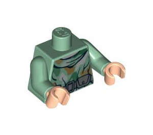 LEGO Verde arena Endor camouflage Torso con neck cowl y utility Correa (973 / 76382)