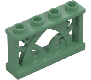 LEGO Zandgroen Schutting 1 x 4 x 2 (19121)