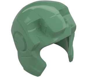 LEGO Sand Green Helmet with Ear and Forehead Guards (10907)