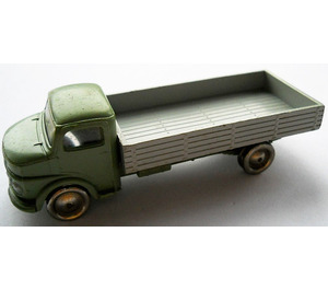LEGO Sand Green HO Mercedes Open Bed Truck with Light Gray Flatbed
