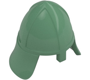 LEGO Sand Green Knights Helmet with Neck Protector (3844 / 15606)